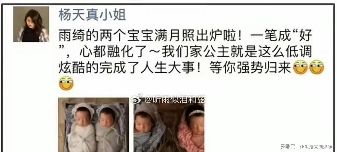 开云登录入口-张雨绮代孕风波升级！双胞胎学籍分割成铁证，杨天真口碑崩塌